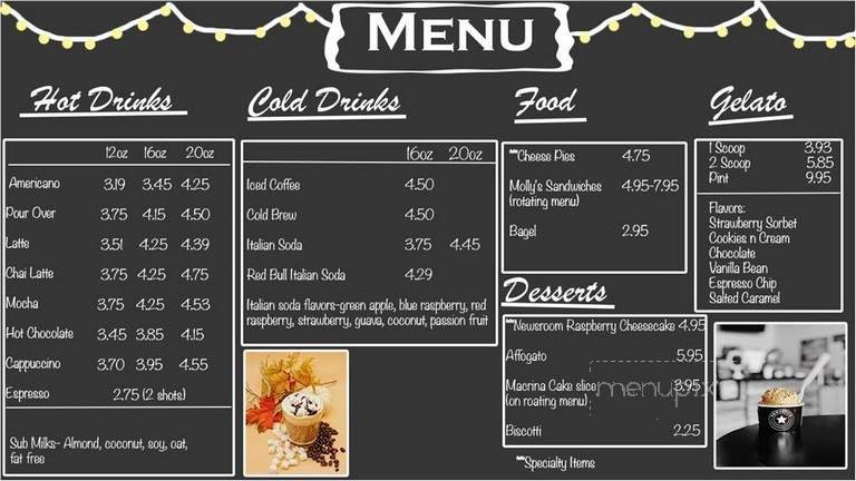 Menu page 1