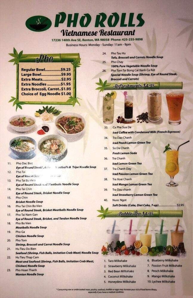 Menu page 2