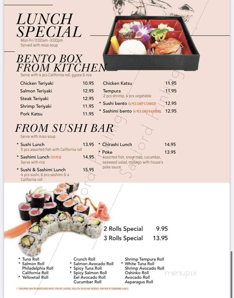 Menu page 1