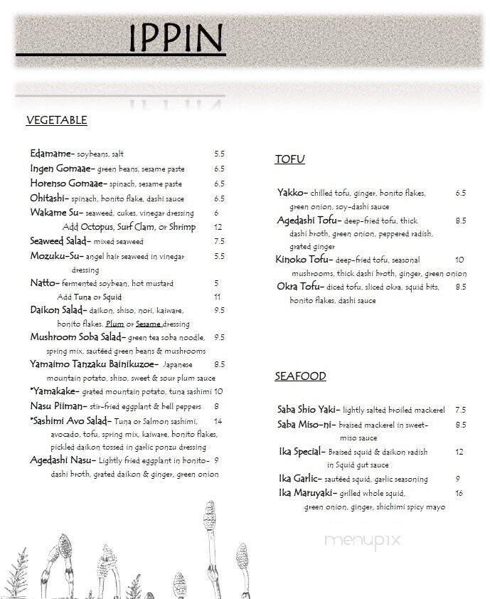 Menu page 2