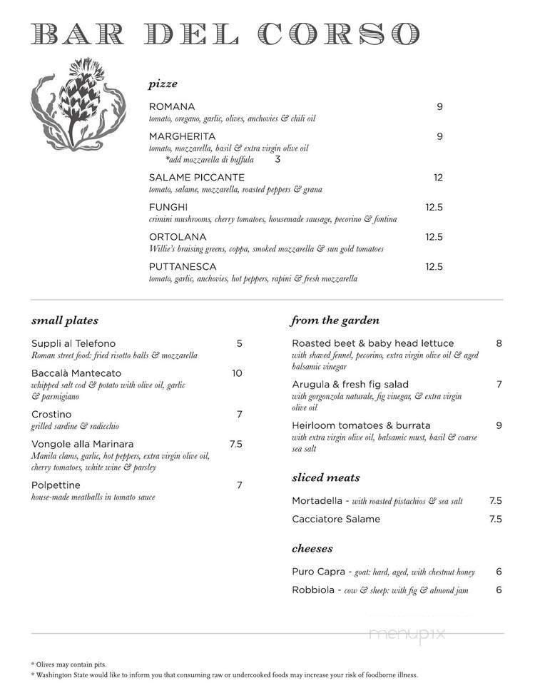 Menu page 1