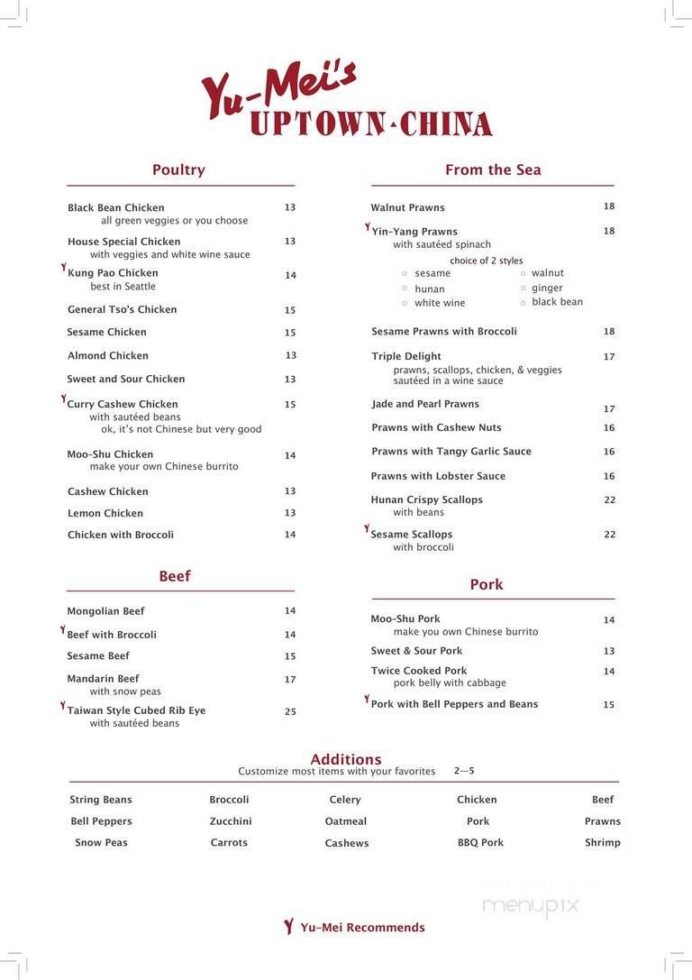 Menu page 1