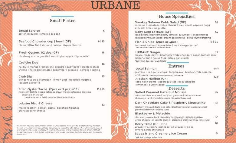 Menu page 1