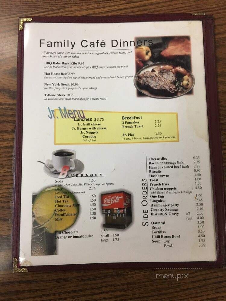 Menu page 1