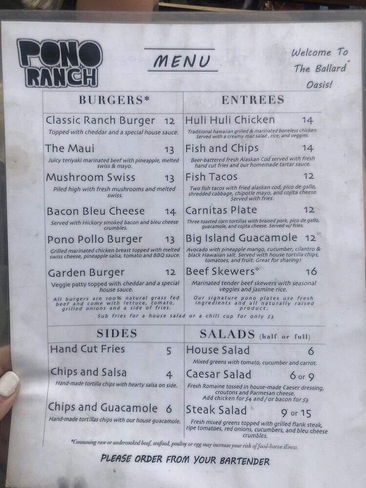 Menu page 2