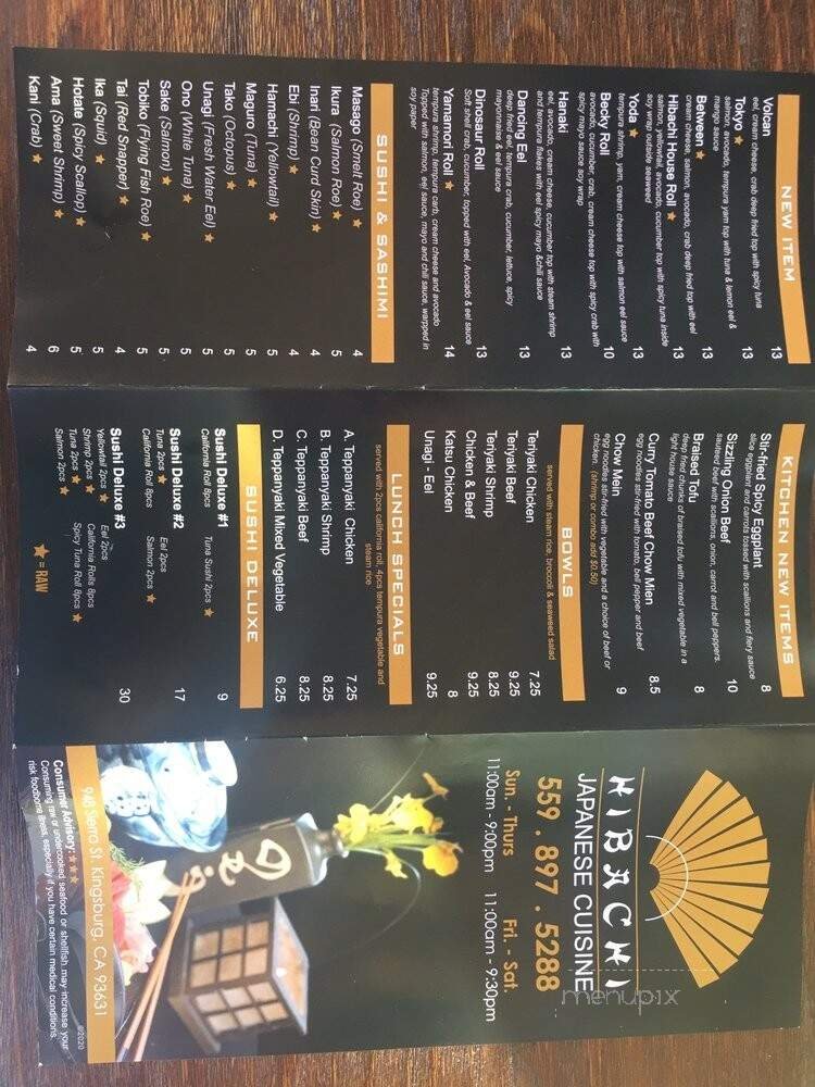 Menu page 2