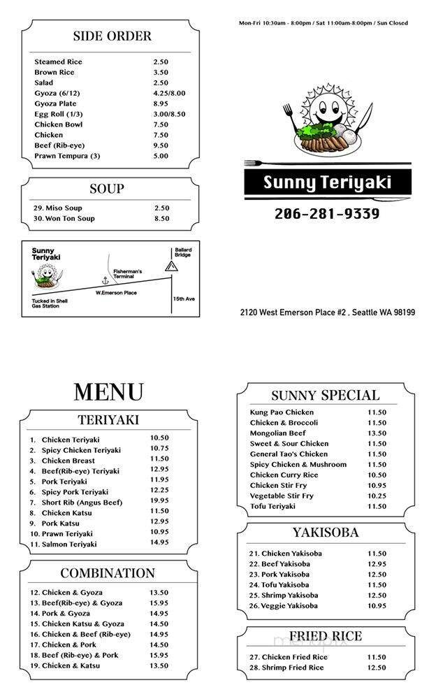 Menu page 1