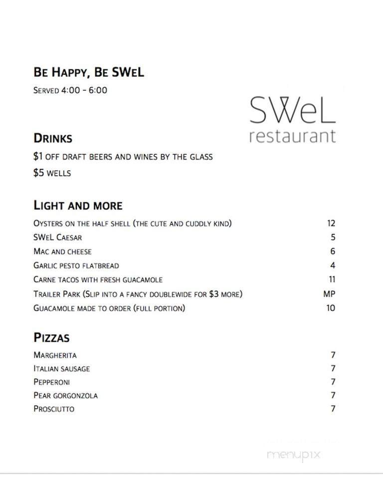 Menu page 1