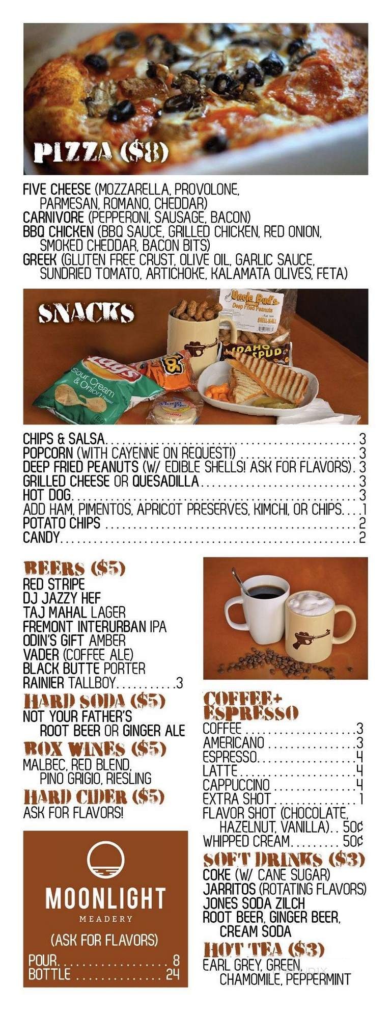 Menu page 1