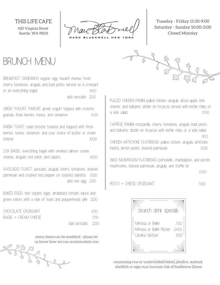 Menu page 1