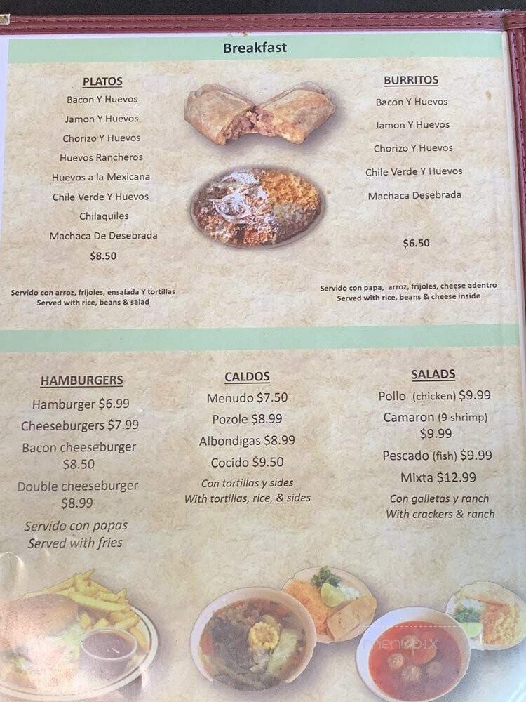 Menu page 1