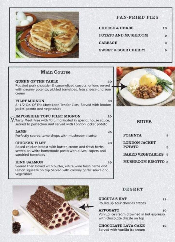 Menu page 1