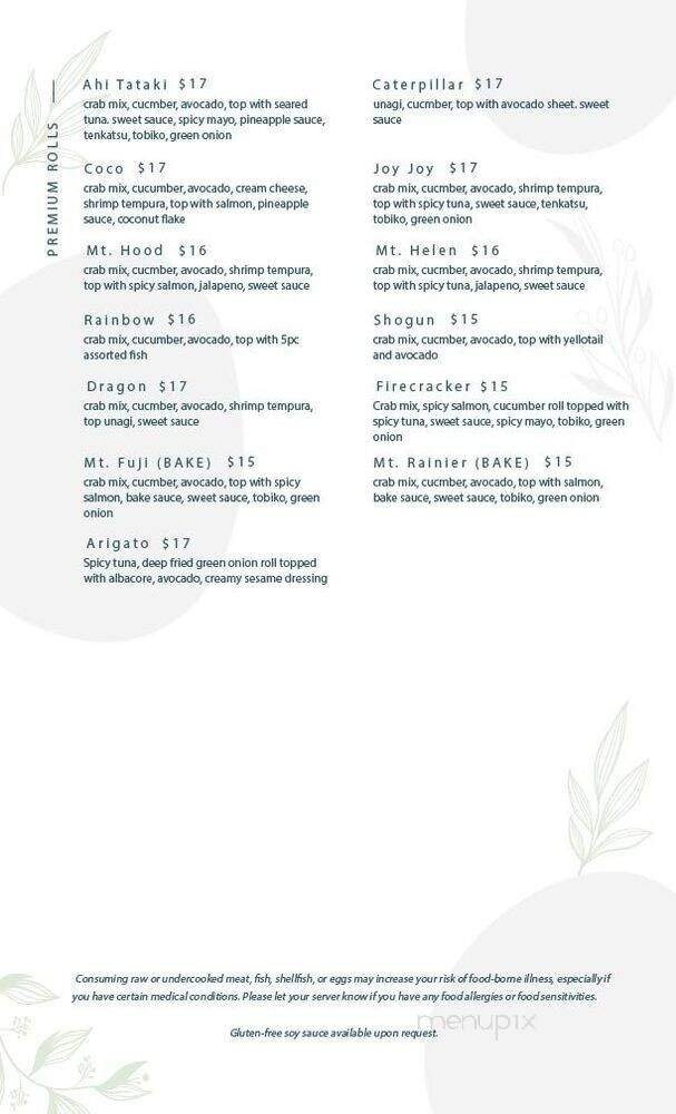 Menu page 2