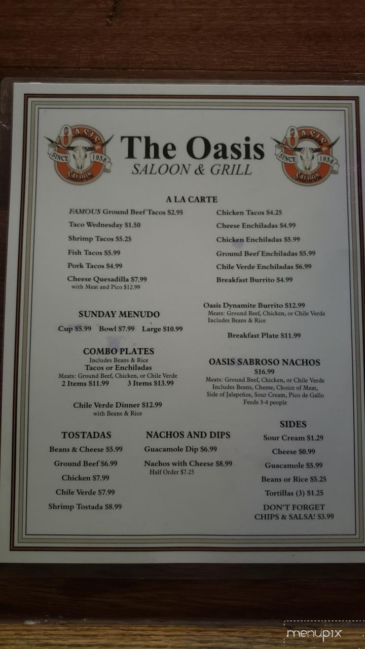 Menu page 1