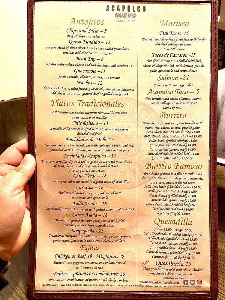Menu page 2