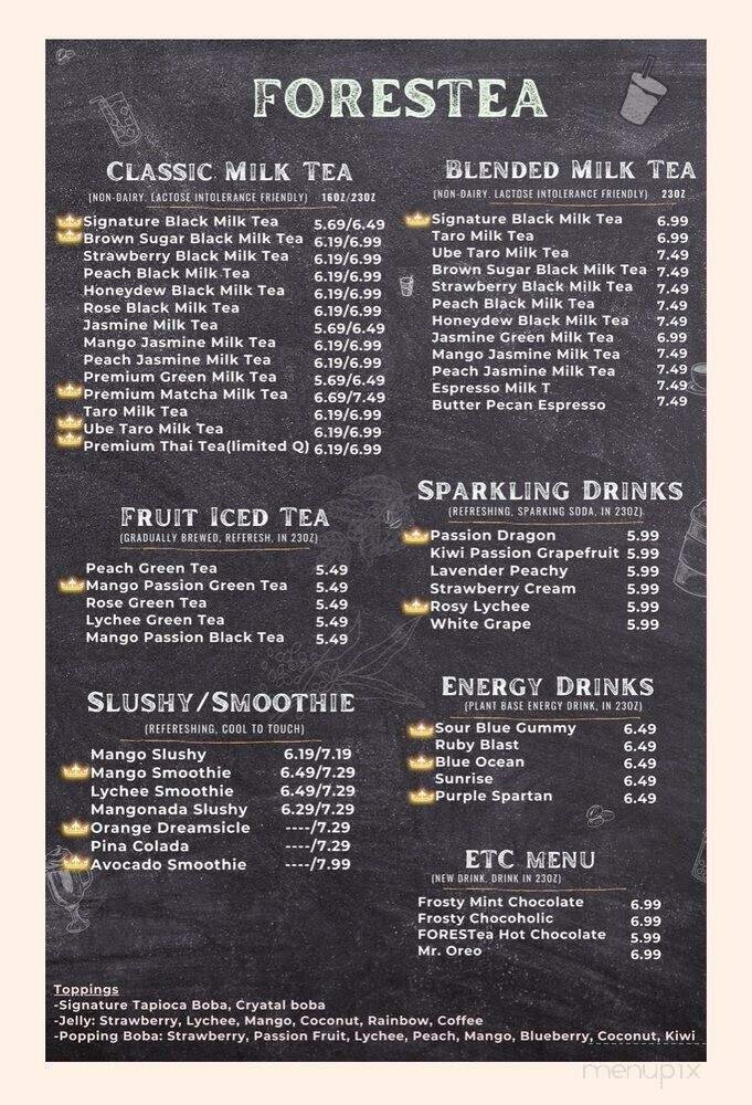 Menu page 1