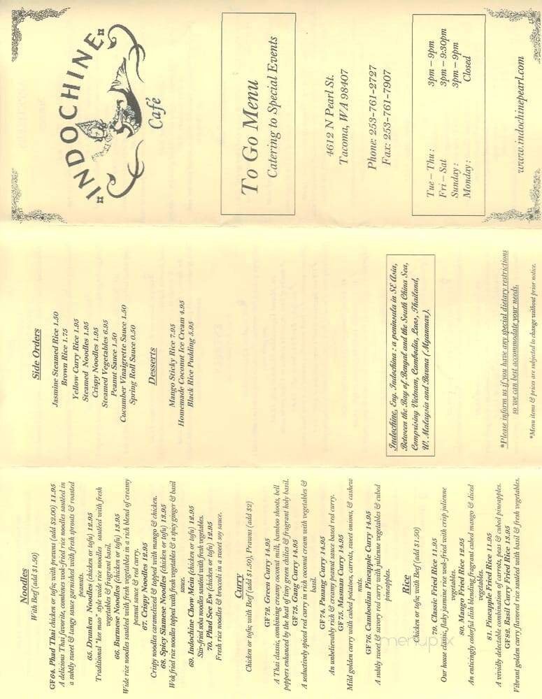 Menu page 2