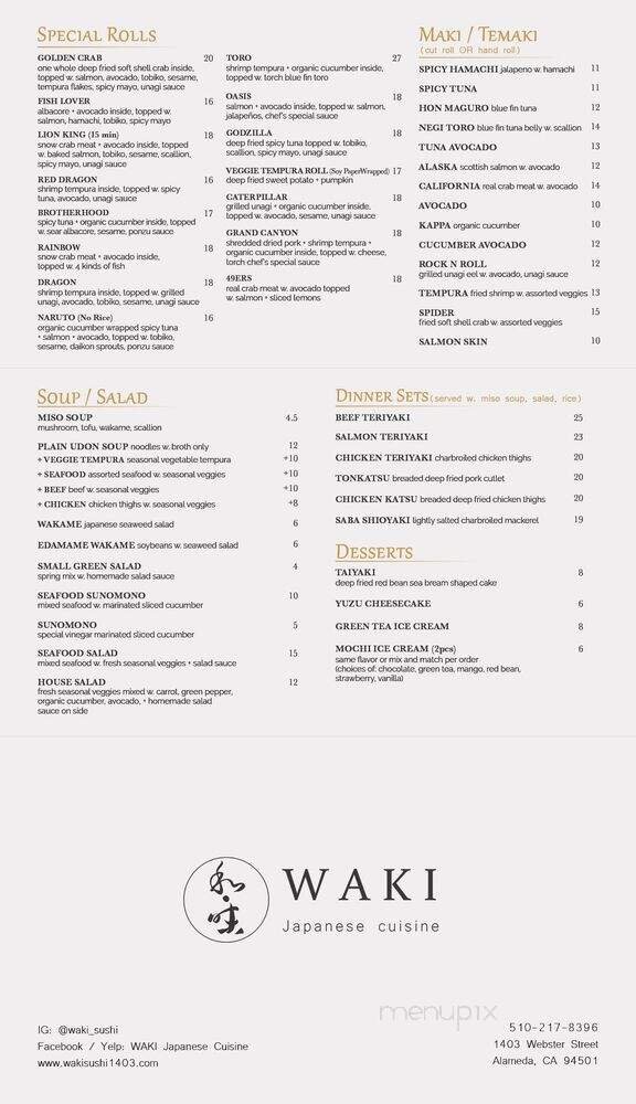 Menu page 2