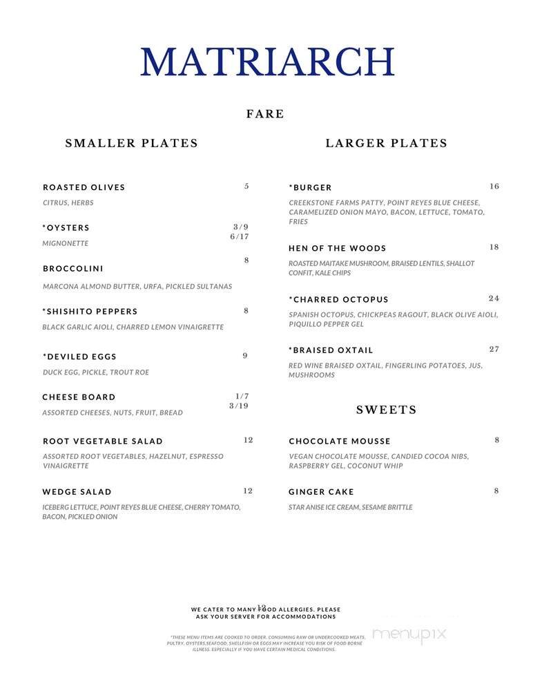 Menu page 2