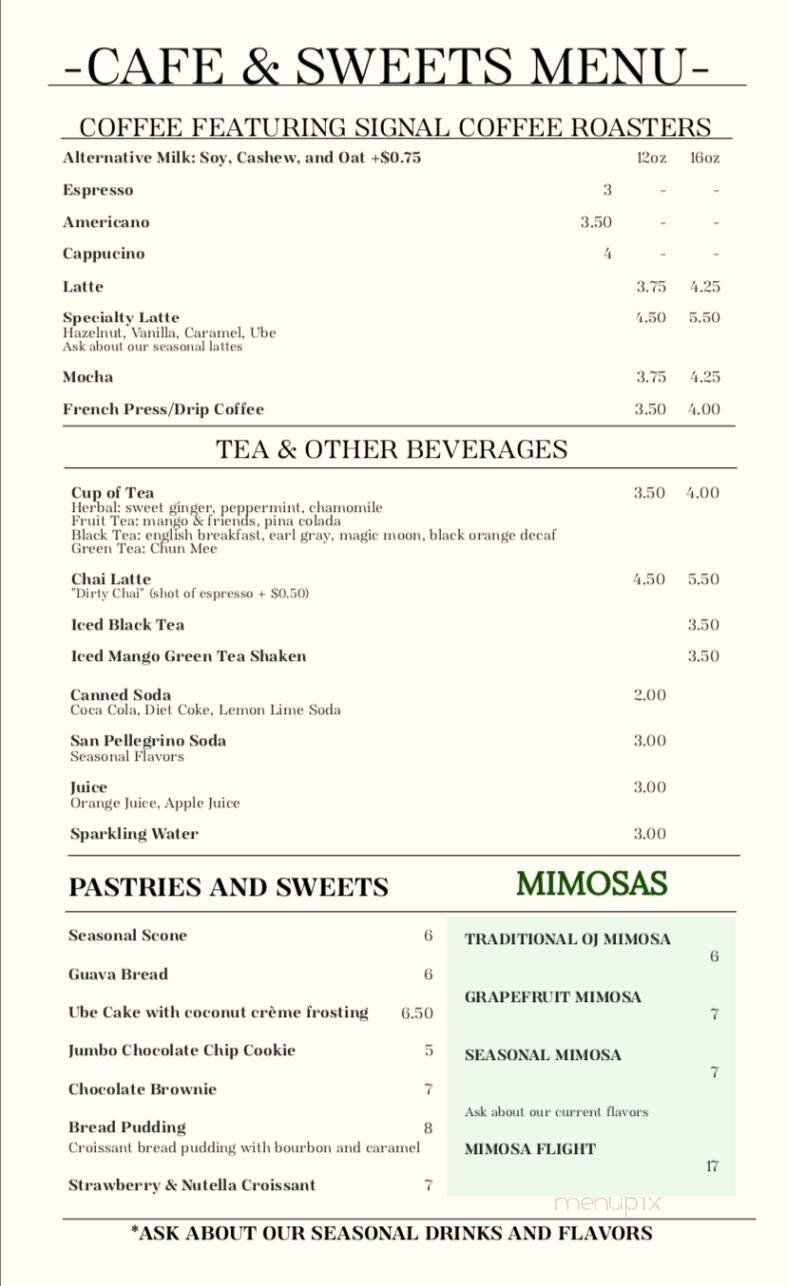 Menu page 2