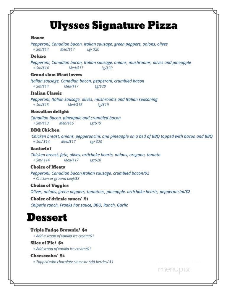 Menu page 2
