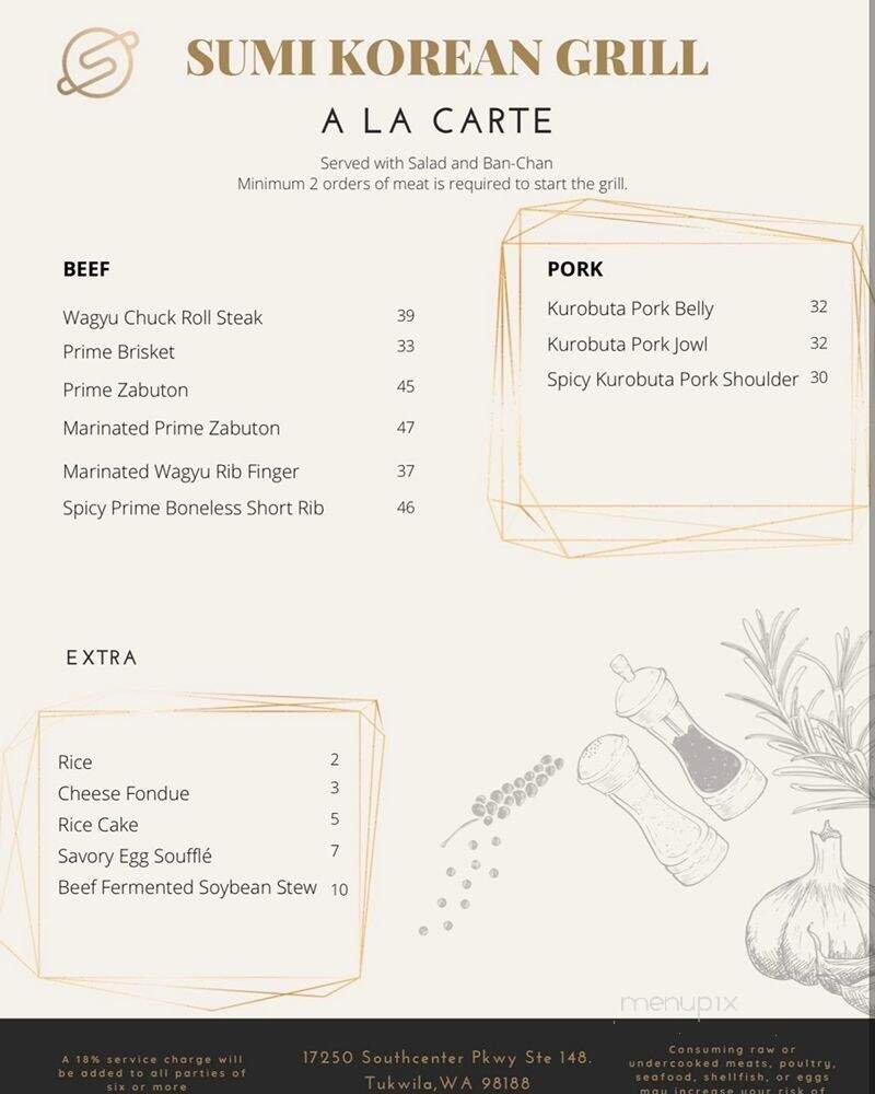 Menu page 1
