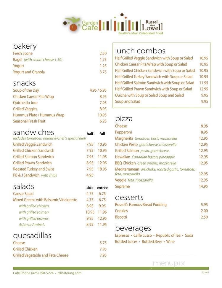 Menu page 1