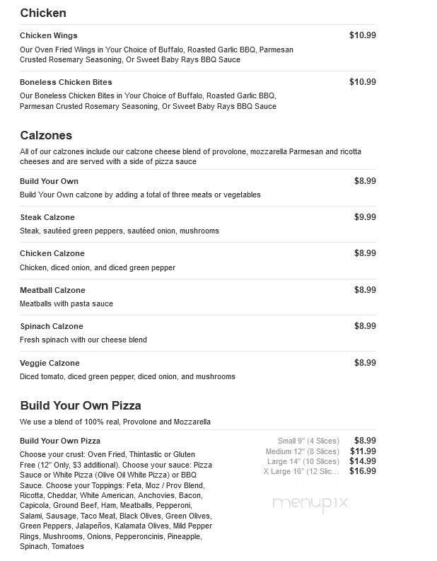 Menu page 2