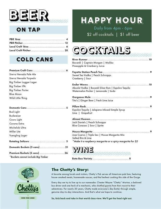 Menu page 1