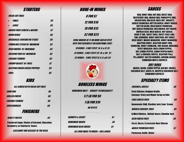 Menu page 2