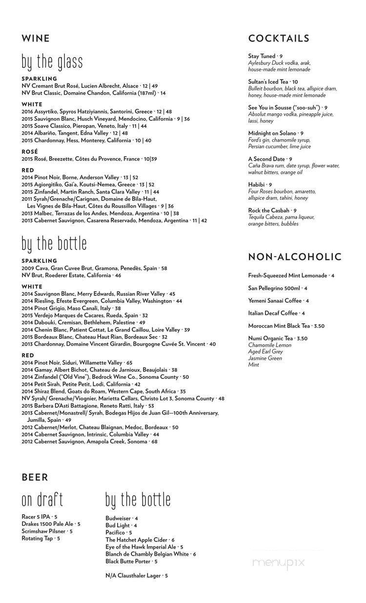 Menu page 2