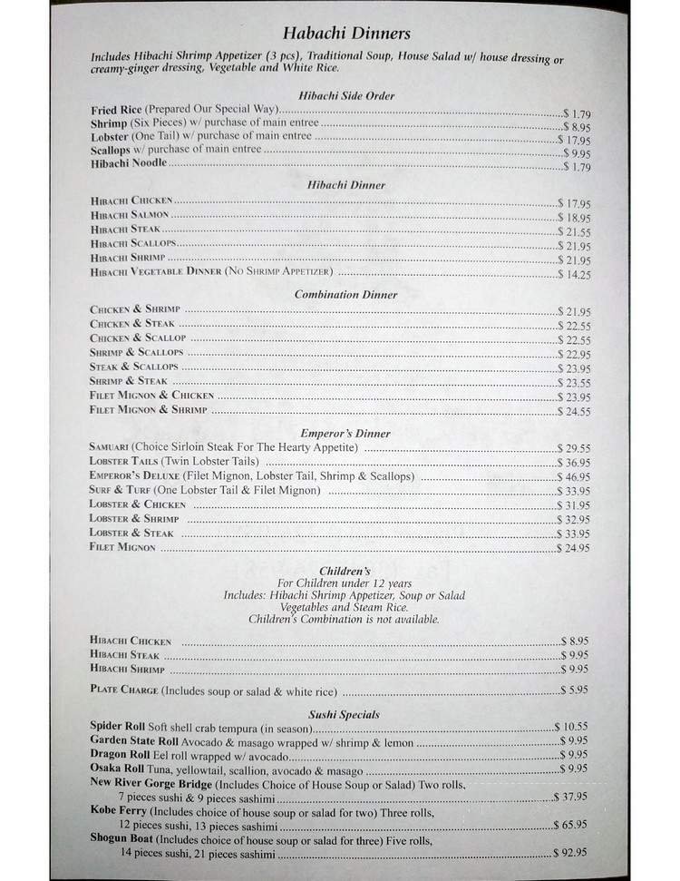 Menu page 2