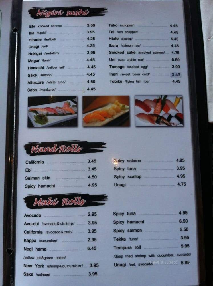 Menu page 2