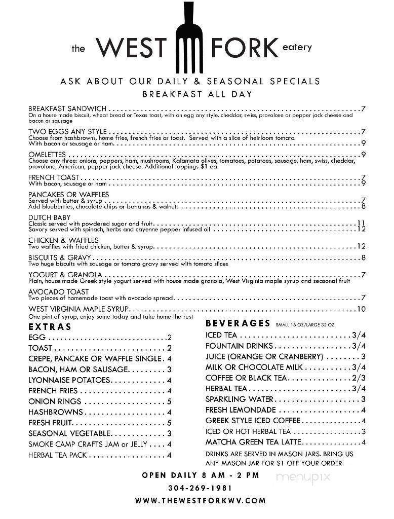 Menu page 1