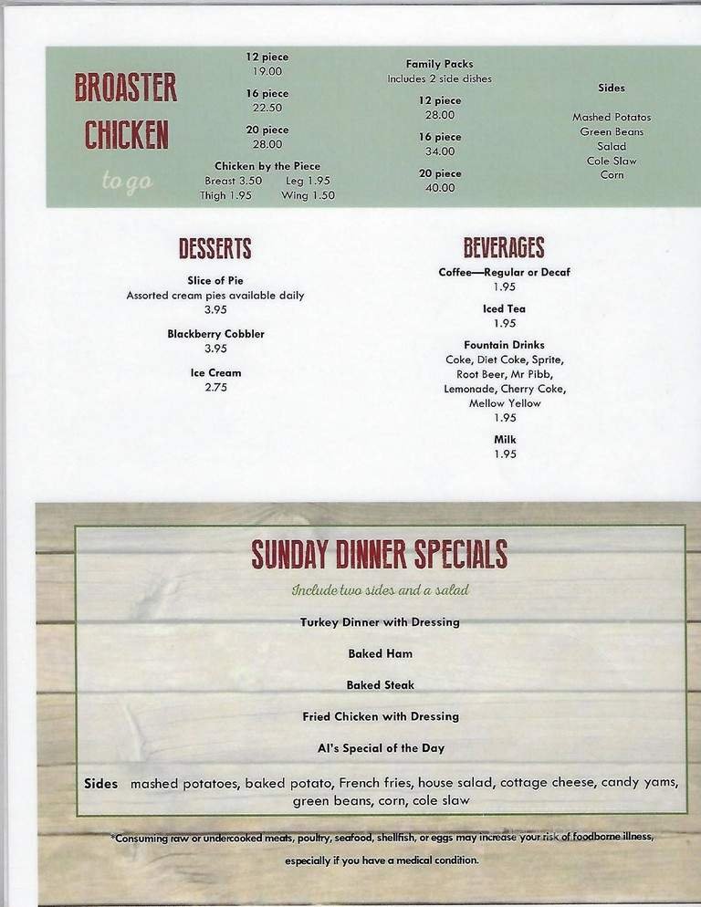 Menu page 2