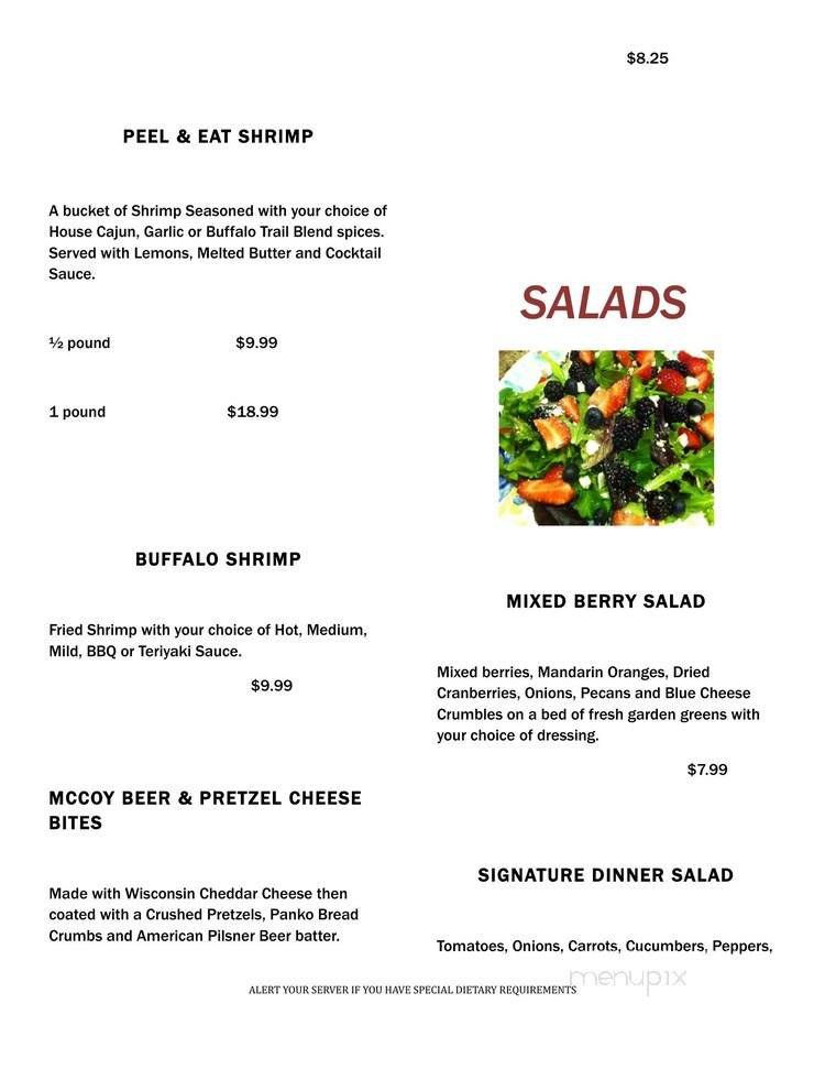 Menu page 1