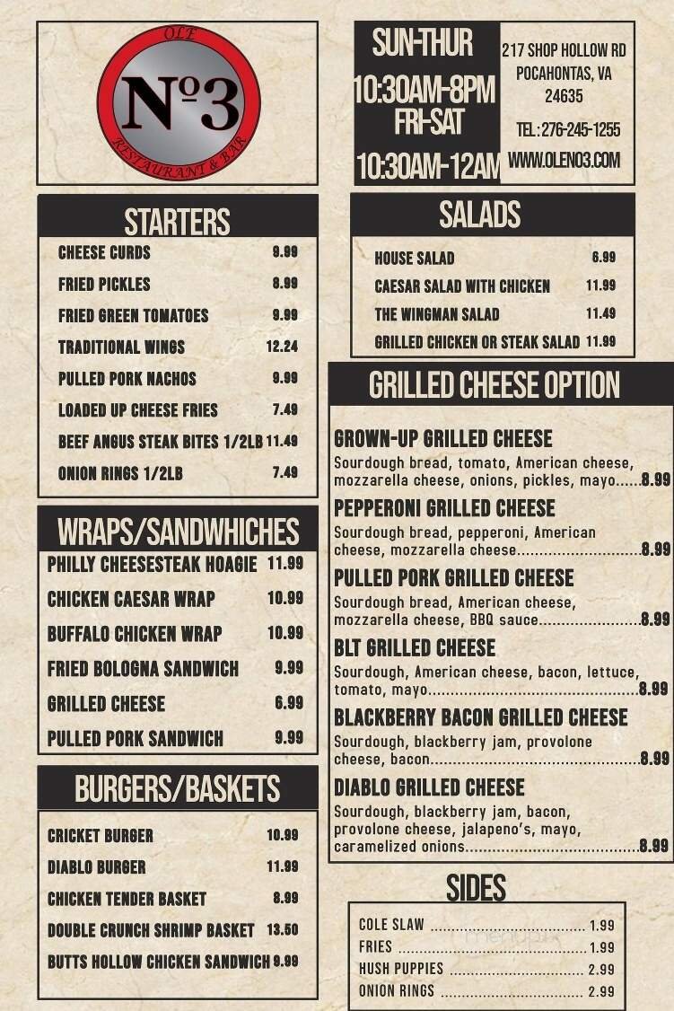 Menu page 2