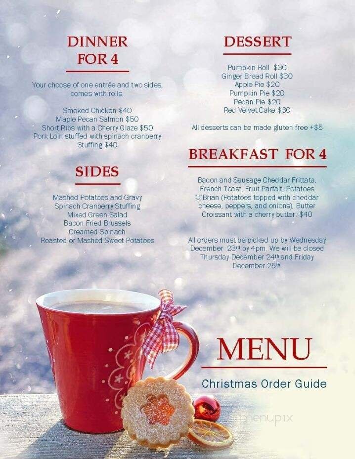 Menu page 1
