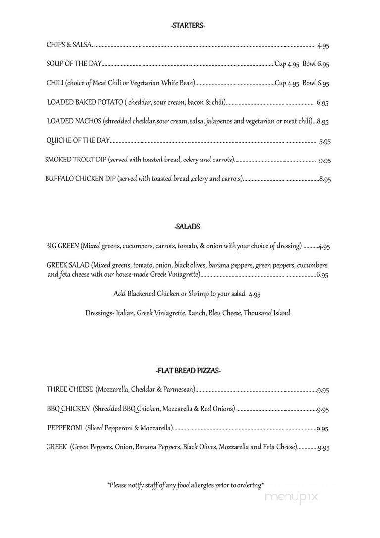 Menu page 1