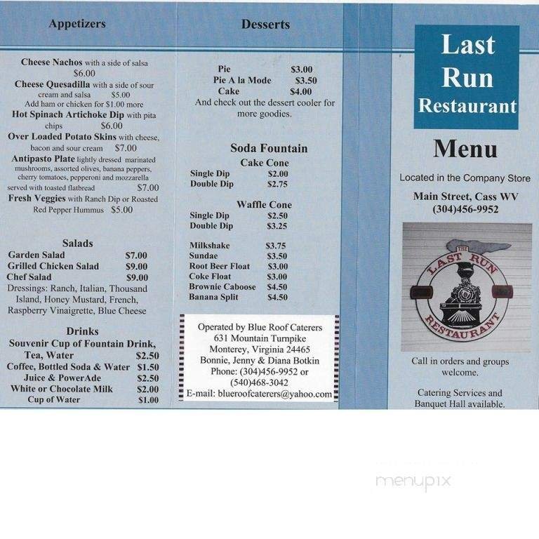 Menu page 1