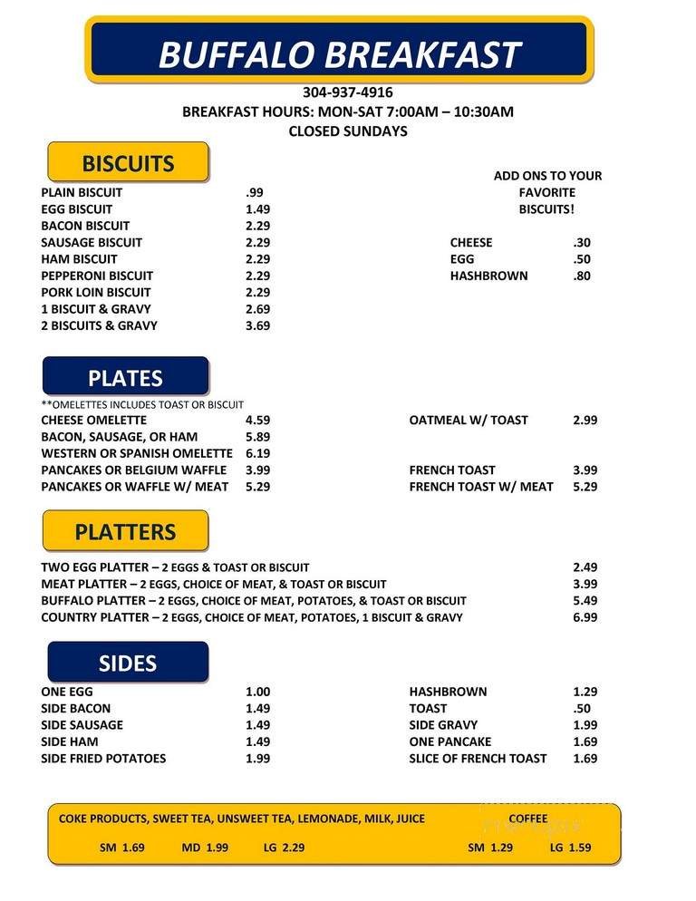 Menu page 1