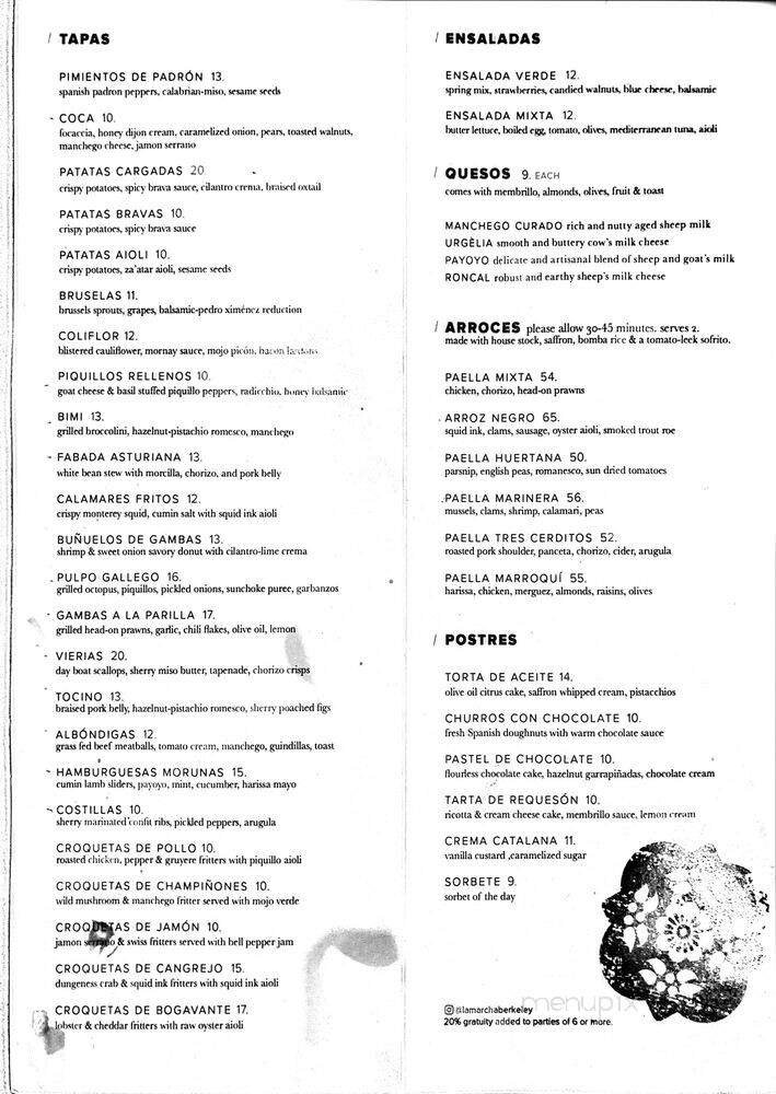 Menu page 1