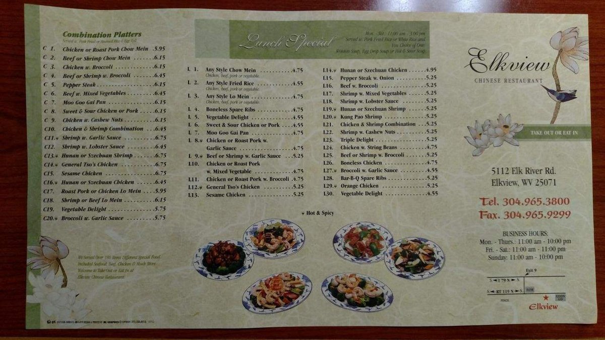 Menu page 2