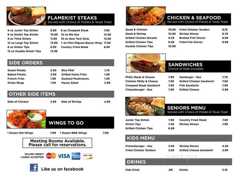Menu page 1