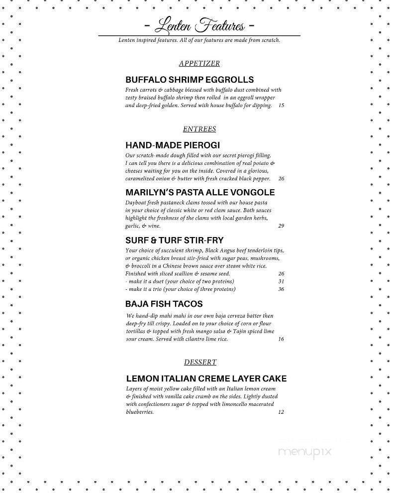 Menu page 1