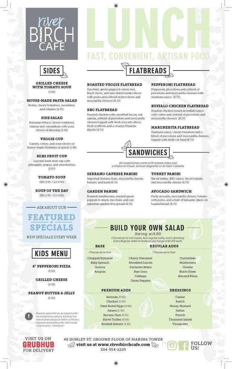Menu page 1
