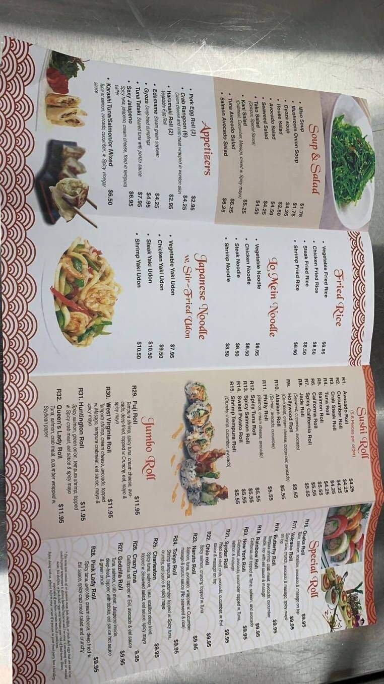 Menu page 2
