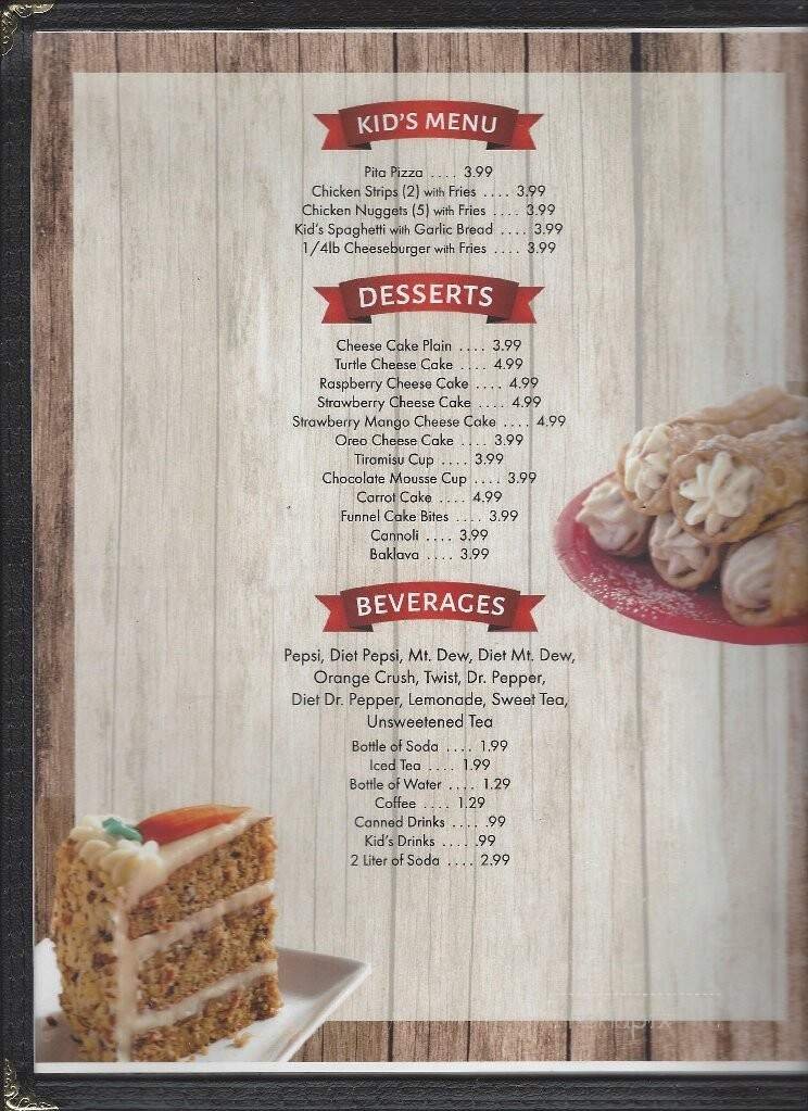 Menu page 2
