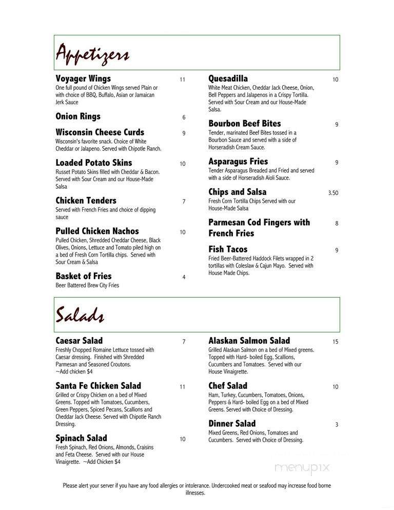 Menu page 1
