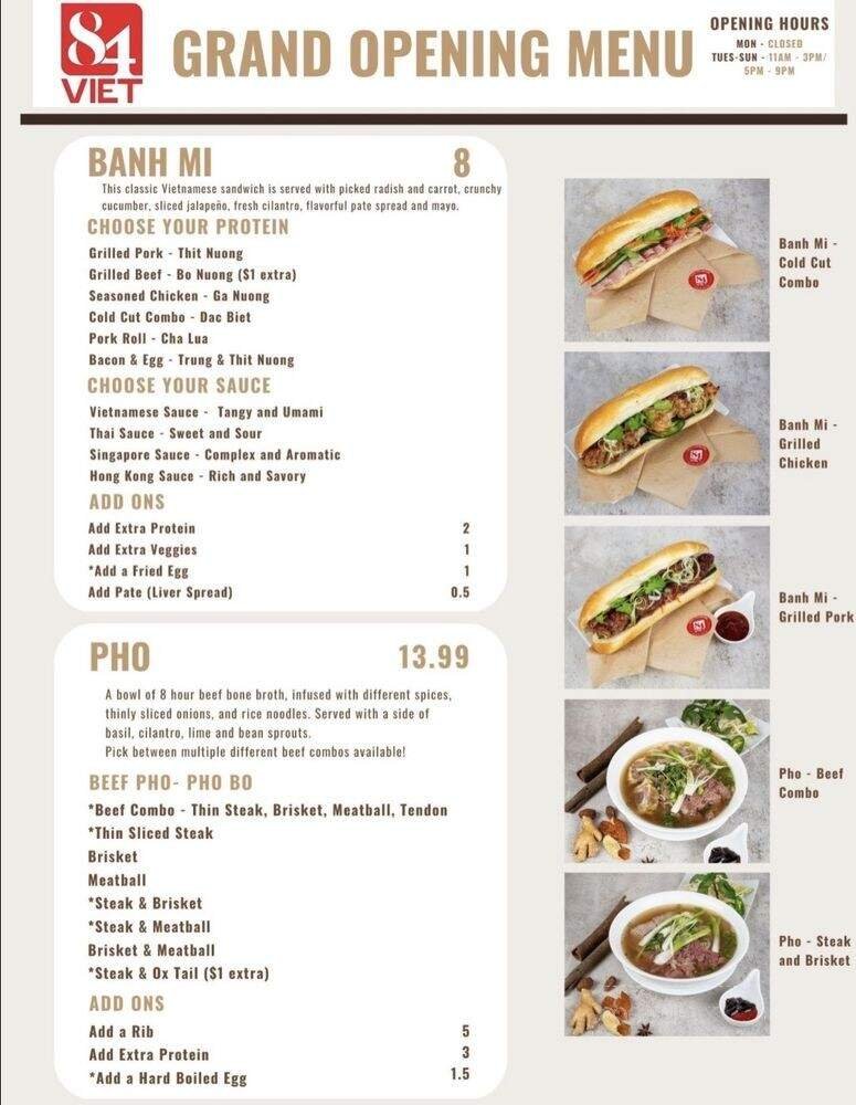 Menu page 2